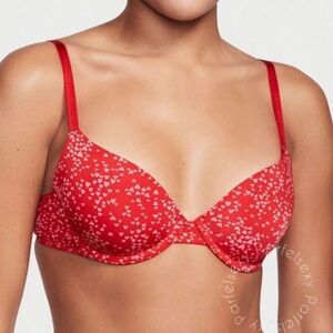 Victoria’s Secret‎ red heart lined Demi bra Size 36B NWT in packaging